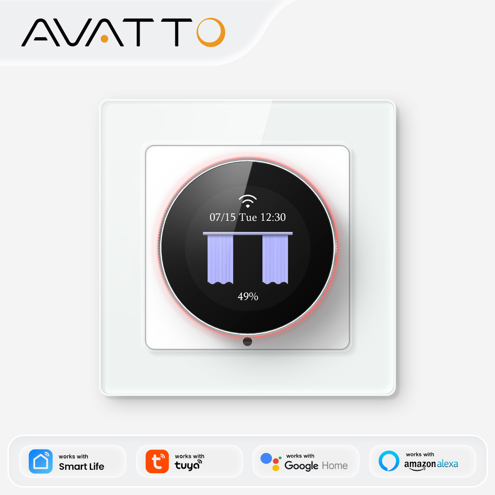 Smart Light Switch Wifi - AVATTO WiFi Smart Knob Gordijnschakelaar, met