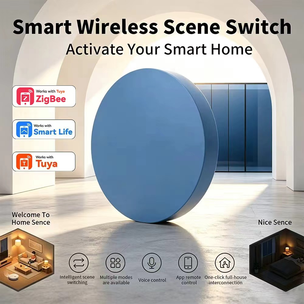 Smart Home Automation Kit - Zigbee Smart Scene Drukknop Compatibel met