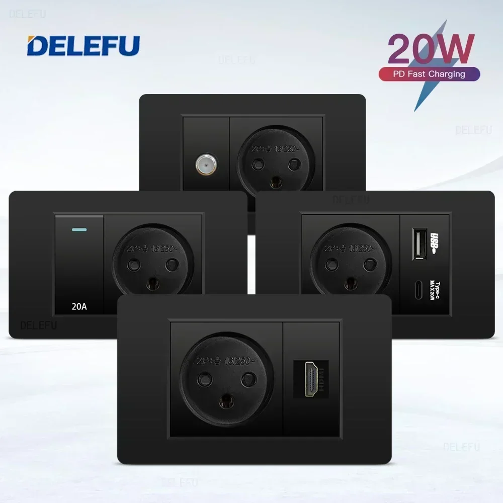 DELEFU Zwart Vertragende PC Is - Smart Light Switch Wifi recensie en prijs