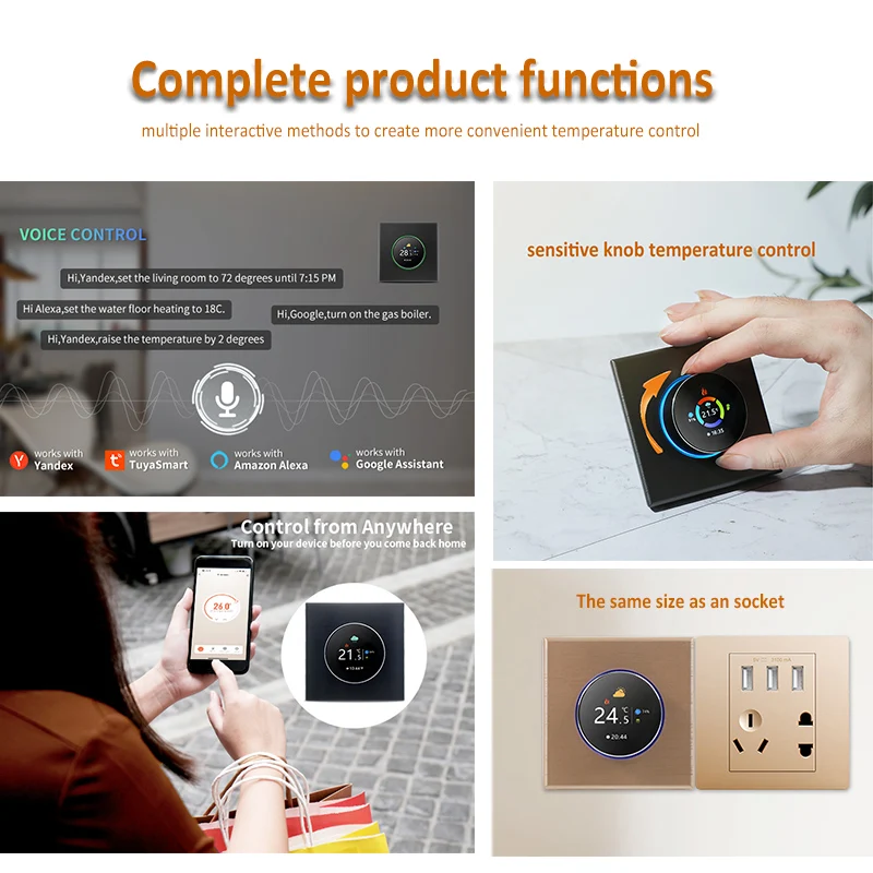Op voorraad Tuya Knopthermosta - Wifi Thermostat recensie en prijs