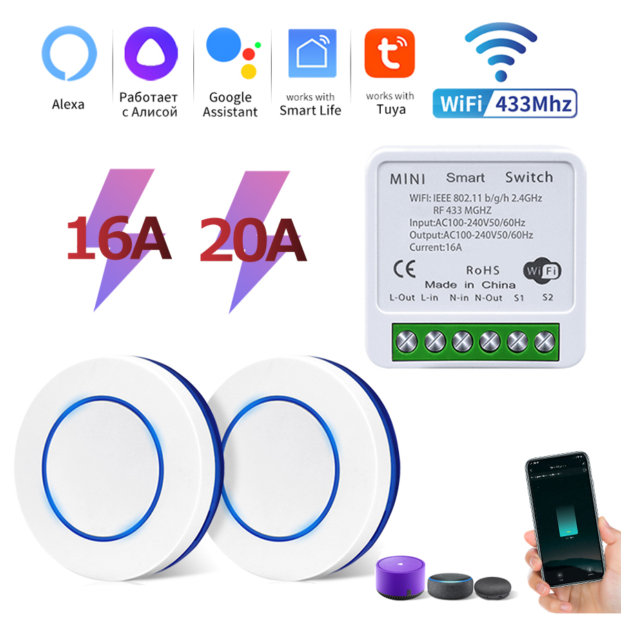 Tuya Wifi Smart Switch RF 433M - Smart Light Switch Wifi recensie en prijs