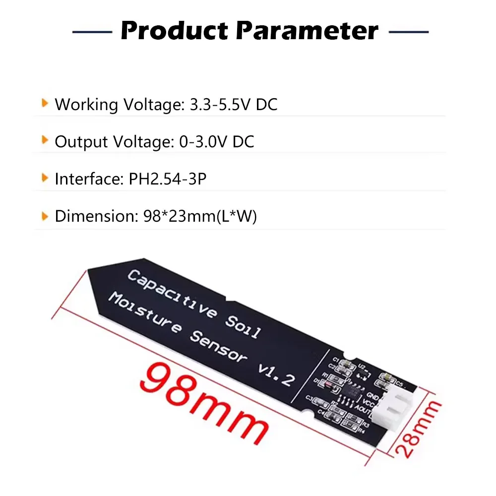 5/10PCS Capacitieve Bodemvocht - Sensor Kit Arduino recensie en prijs
