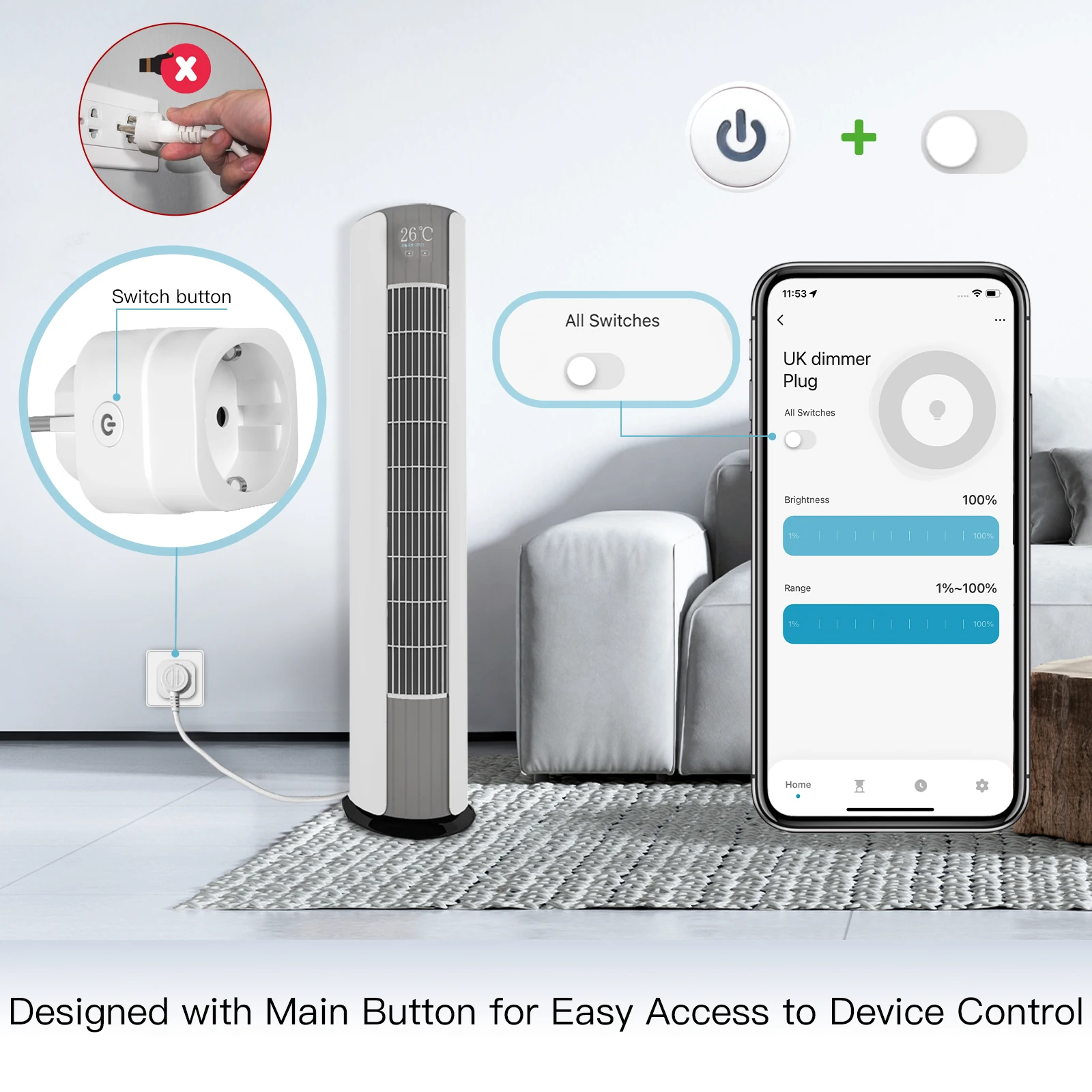 MOES Tuya WiFi Smart Plug Dimb - Wifi Smart Plug recensie en prijs