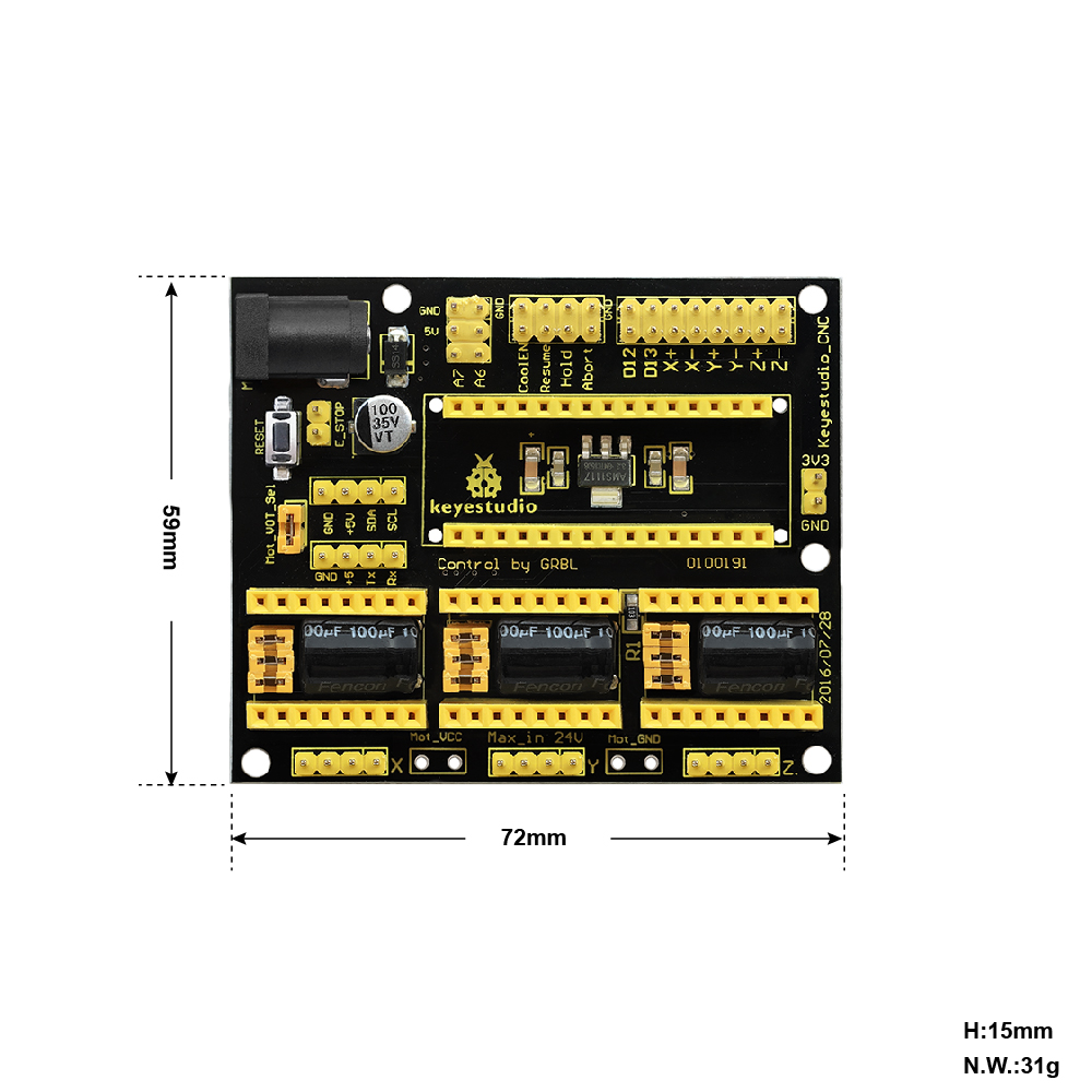 Keyestudio CNC Shield V3/V4 Sh - Esp32 Smart Home Kit recensie en prijs