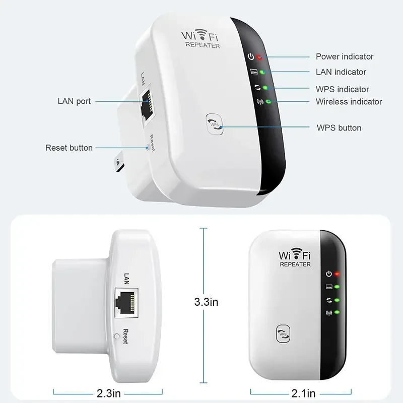 300Mbps WiFi Repeater Draadloz - Wifi Smart Plug recensie en prijs